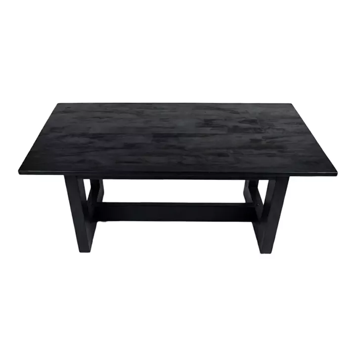 Τραπέζι Senza pakoworld μαύρο μάνγκο ξύλο 180x90x76εκ