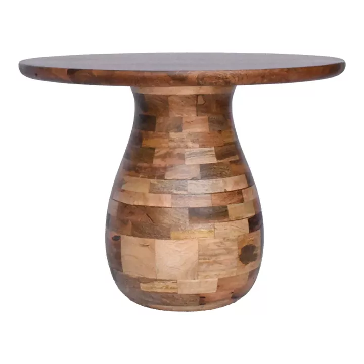 Coffee table Benzano pakoworld natural color mango wood Φ60x45cm