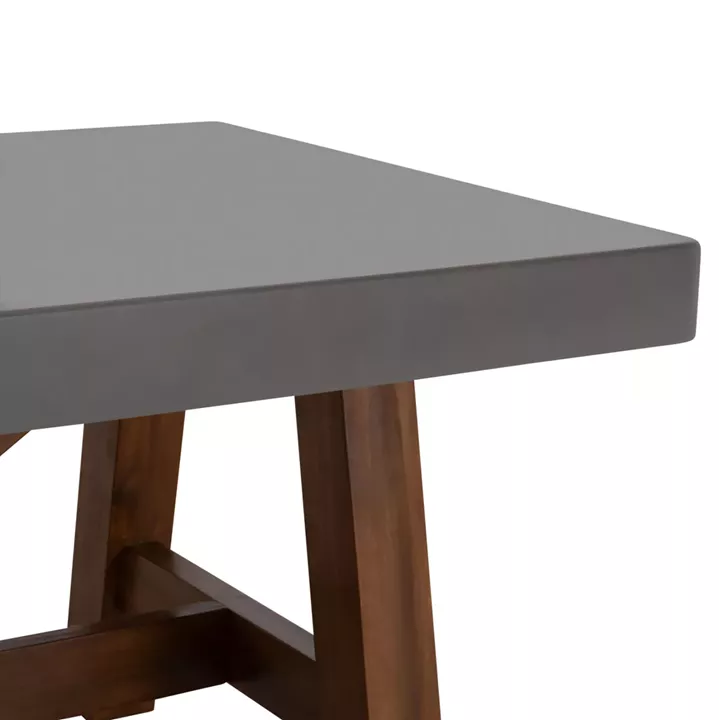 ΤΡΑΠΕΖΙ ΤΡΑΠΕΖΑΡΙΑΣ FIBER CEMENT & ΞΥΛΟ ΑΚΑΚΙΑΣ MAEVE HM6575.01 ΓΚΡΙ 200x100x75Υεκ