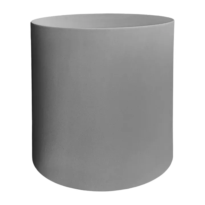 ΤΡΑΠΕΖΙ ΒΟΗΘΗΤΙΚΟ FIBER CEMENT ΣΤΡΟΓΓΥΛΟ KYOKO HM6592.01 ΓΚΡΙ Φ40x43Υεκ.