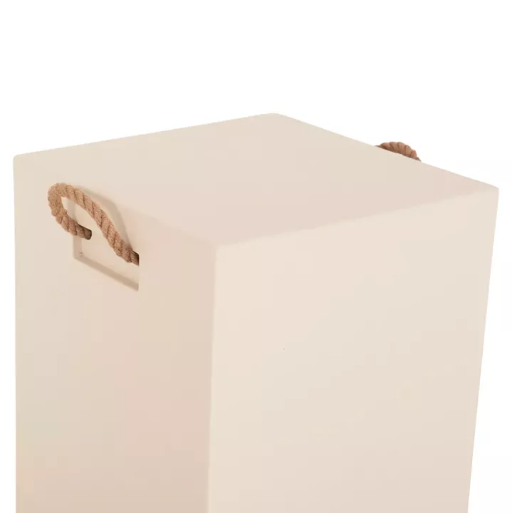 ΣΚΑΜΠΟ ΤΕΤΡΑΓΩΝΟ FIBER CEMENT ΜΕ ΧΕΡΟΥΛΙΑ ZAK HM6581.02 ΣΕ ΜΠΕΖ 36x36x45,5Υεκ
