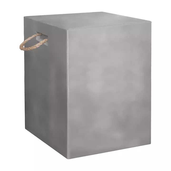 ΣΚΑΜΠΟ ΤΕΤΡΑΓΩΝΟ FIBER CEMENT ΜΕ ΧΕΡΟΥΛΙΑ ZAK HM6581.01 ΣΕ ΓΚΡΙ 36x36x43Υεκ