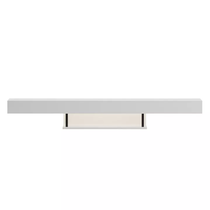 WALL HANGING TV STAND WITH LED SAVOR HM18381.02 MELAMINE IN WHITE 150x29.5x22Hcm
