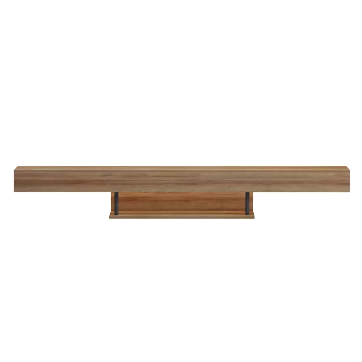 ΕΠΙΠΛΟ ΤΗΛΕΟΡΑΣΗΣ ΤΟΙΧΟΥ ME LED SAVOR HM18381.01 ΜΕΛΑΜΙΝΗ ΣΕ OAK 150x29,5x22Υεκ