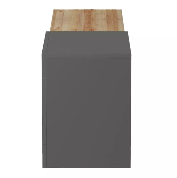 ΕΠΙΠΛΟ ΤΗΛΕΟΡΑΣΗΣ ΤΟΙΧΟΥ ESSENZA HM18372.13 ΜΕΛΑΜΙΝΗ OAK/ΓΚΡΙ 150x29.6x38.6Υεκ.