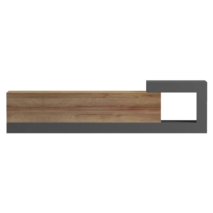 ΕΠΙΠΛΟ ΤΗΛΕΟΡΑΣΗΣ ΤΟΙΧΟΥ ESSENZA HM18372.13 ΜΕΛΑΜΙΝΗ OAK/ΓΚΡΙ 150x29.6x38.6Υεκ.