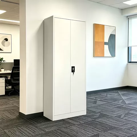 Ugren pakoworld metal wardrobe in light gray 70x40x180cm