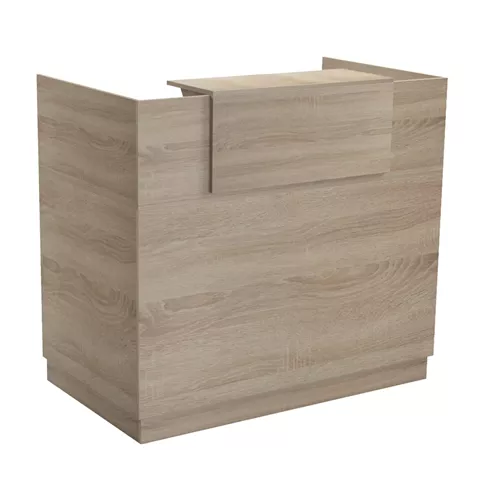 RECEPTION DESK BARRY HM2152.01 MELAMINE IN SONAMA COLOR 120x70x110Hcm.