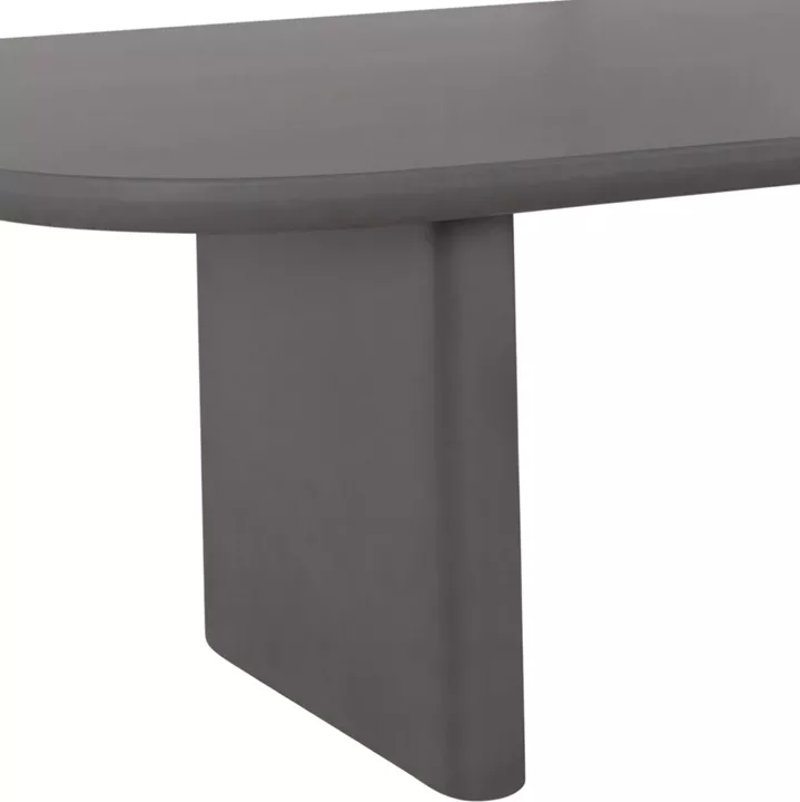 DINING TABLE AZAMI HM6601.01 GREY FIBER CEMENT 300x112x75Hcm