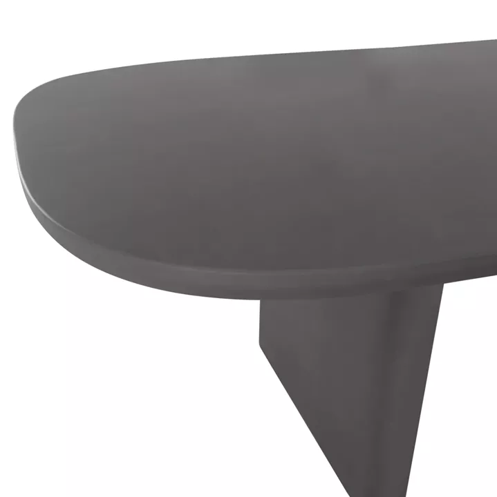 DINING TABLE AZAMI HM6601.01 GREY FIBER CEMENT 300x112x75Hcm