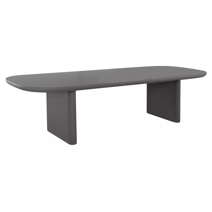 DINING TABLE AZAMI HM6601.01 GREY FIBER CEMENT 300x112x75Hcm