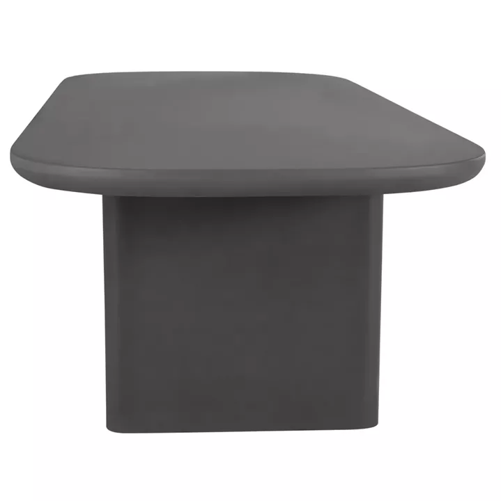 DINING TABLE AZAMI HM6601.01 GREY FIBER CEMENT 300x112x75Hcm