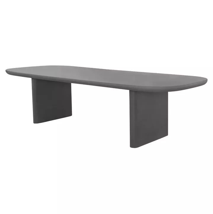 DINING TABLE AZAMI HM6601.01 GREY FIBER CEMENT 300x112x75Hcm