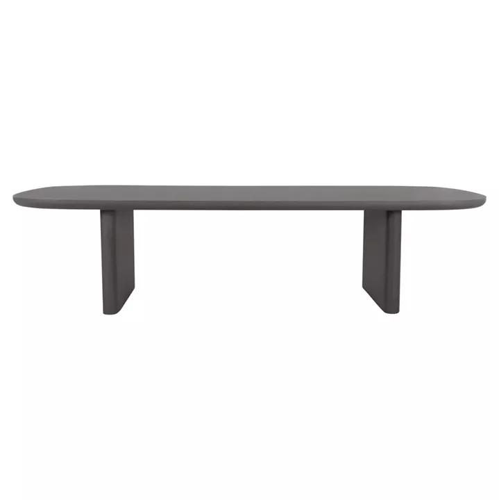 DINING TABLE AZAMI HM6601.01 GREY FIBER CEMENT 300x112x75Hcm