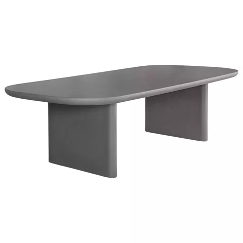 DINING TABLE AZAMI HM6601.01 GREY FIBER CEMENT 300x112x75Hcm