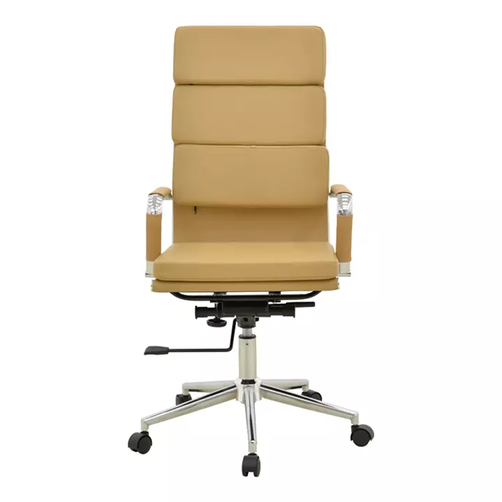 Manager office chair Tokyo pakoworld with beige pu 55.5x52x108cm