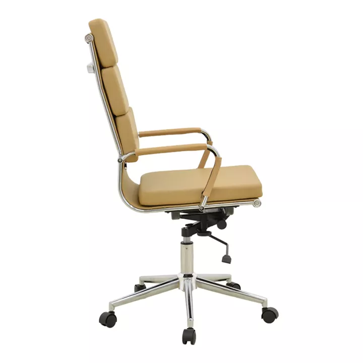 Manager office chair Tokyo pakoworld with beige pu 55.5x52x108cm