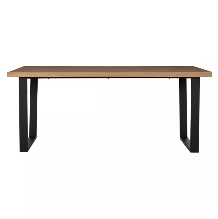 ΣΕΤ ΤΡΑΠΕΖΑΡΙΑΣ 7ΤΜΧ ASTORIA HM10933.02 MDF TOP--ΥΦΑΣΜΑ ΜΠΕΖ/ΚΑΦΕ & ΜΕΤΑΛΛΟ ΜΑΥΡΟ