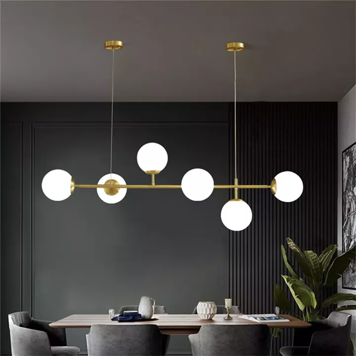 Φωτιστικό οροφής Bemfy pakoworld led χρυσό μεταλλικό 120x15x15εκ