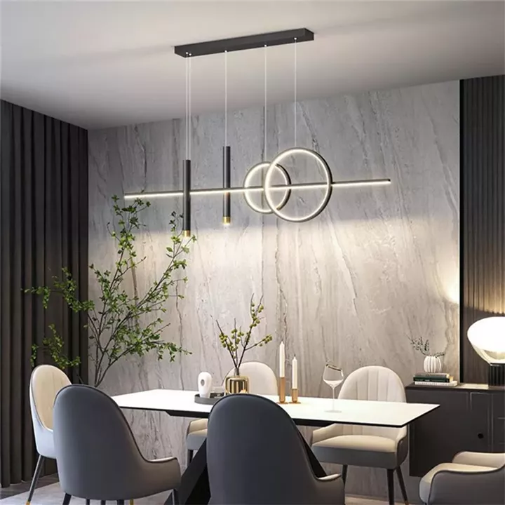 Ceiling lamp Neron pakoworld led black metal 100x25x26cm