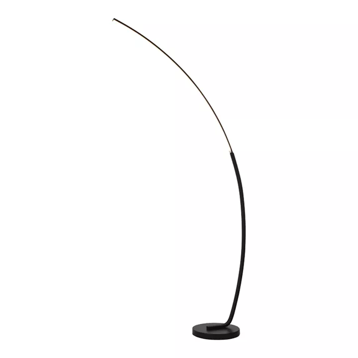 Φωτιστικό δαπέδου Archer pakoworld led μαύρο μεταλλικό 70x28x165εκ