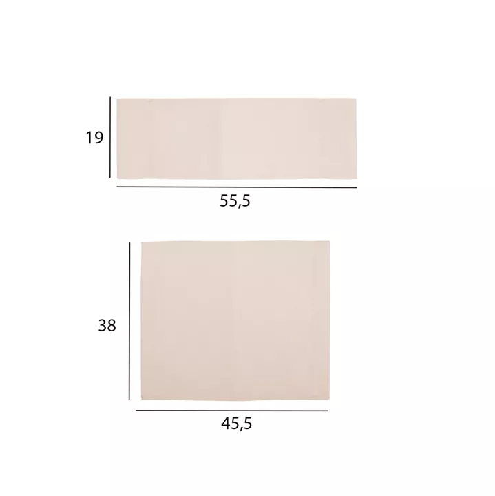 Replacement pillow divided for armchair director's Naxos Cream HM11252.60 45,5x38 & 55,5x19