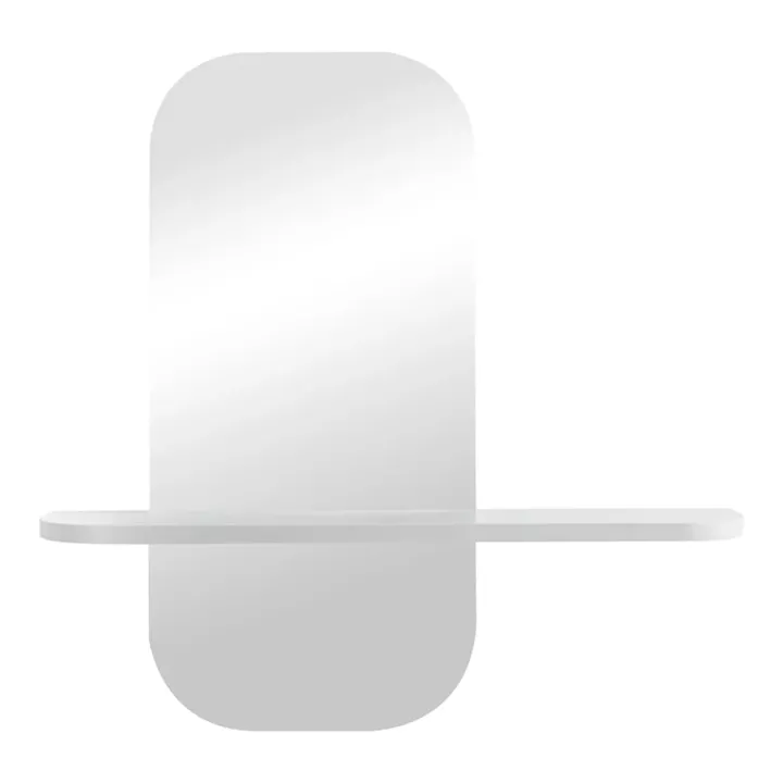 Καθρέπτης Lunaria pakoworld λευκό MDF 60x11.5x60εκ
