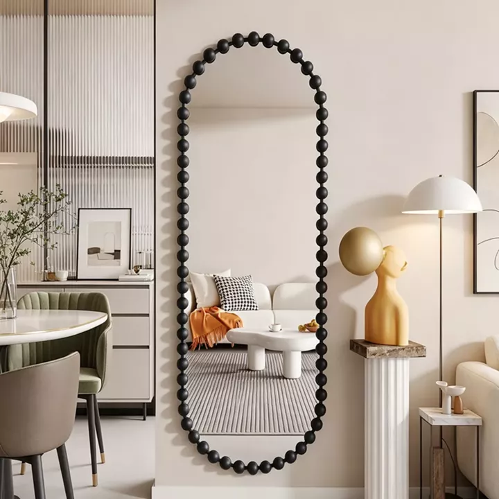 Καθρέπτης Myrtus pakoworld μαύρο MDF 40x2,5x160 εκ