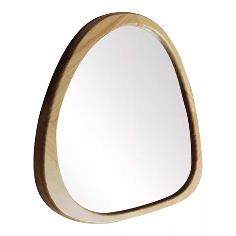 Καθρέπτης Ione pakoworld MDF σε φυσική απόχρωση 55x2,5x60 εκ