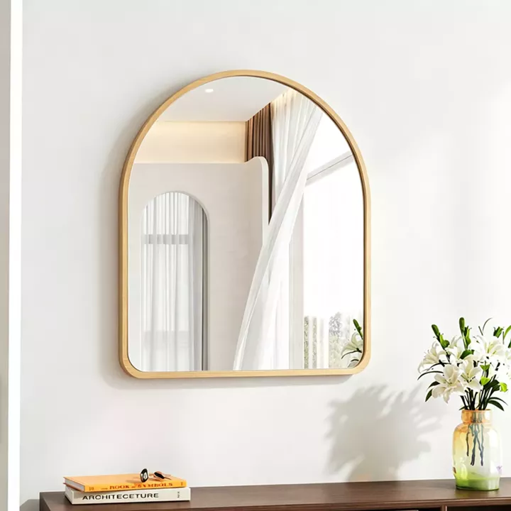 Καθρέπτης Selene pakoworld MDF σε φυσική απόχρωση 46x1.2x60 εκ