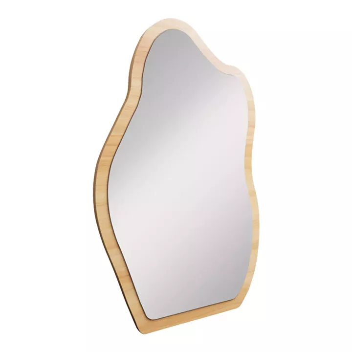 Καθρέπτης Evanthia pakoworld MDF σε φυσική απόχρωση 36x1.2x56 εκ