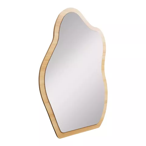 Καθρέπτης Evanthia pakoworld MDF σε φυσική απόχρωση 36x1.2x56 εκ