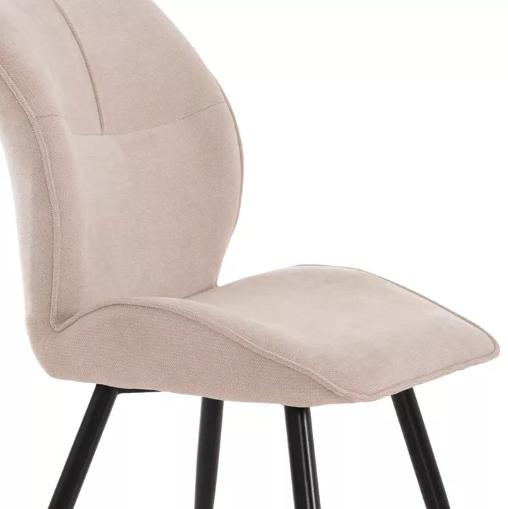 ΣΕΤ ΤΡΑΠΕΖΑΡΙΑΣ 5ΤΜΧ GAFF HM10847.02 MDF TOP ΦΥΣΙΚΟ--ΥΦΑΣΜΑ ΜΠΕΖ & ΜΕΤΑΛΛΟ ΜΑΥΡΟ