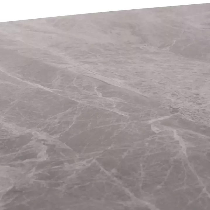 DINING SET 5PCS CORNEL HM10943.01 GREY MARBLE TOP-GREY FABRIC