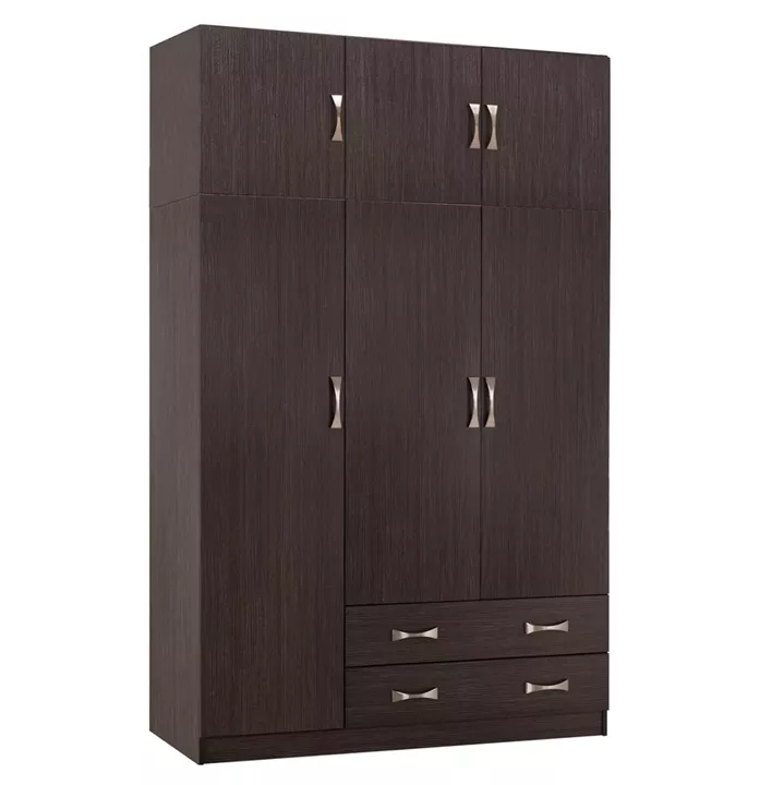ΝΤΟΥΛΑΠΑ 3ΦΥΛΛΗ ΜΕ ΠΑΤΑΡΙ CARLY HM10891.01 ΜΕΛΑΜΙΝΗ ΣΕ ZEBRANO 150X55Χ240Υεκ.