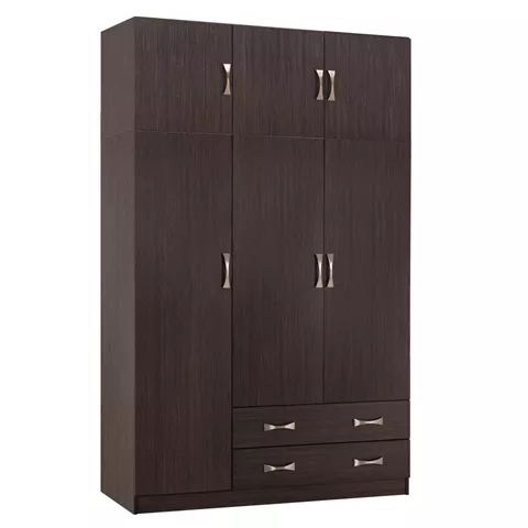 ΝΤΟΥΛΑΠΑ 3ΦΥΛΛΗ ΜΕ ΠΑΤΑΡΙ CARLY HM10891.01 ΜΕΛΑΜΙΝΗ ΣΕ ZEBRANO 150X55Χ240Υεκ.