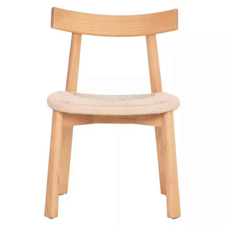 DINING CHAIR OSORIO HM18335.01 RUBBERWOOD & ROPE IN NATURAL (BEECH) COLOR 51x55x74Hcm.