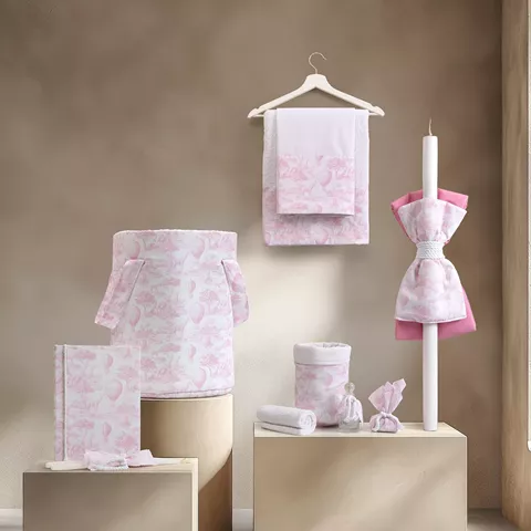 Beauty Home ΣΕΤ ΒΑΠΤΙΣΗΣ Safari Ροζ