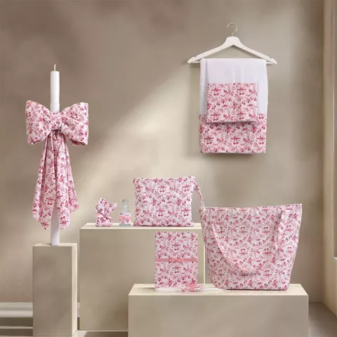 Beauty Home ΣΕΤ ΒΑΠΤΙΣΗΣ Φιόγκοι με κεράσια