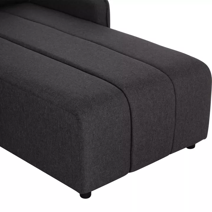 REVERSIBLE CORNER SOFA-BED FREDI HM3312.01 GREY FABRIC 220x167x85Hcm.