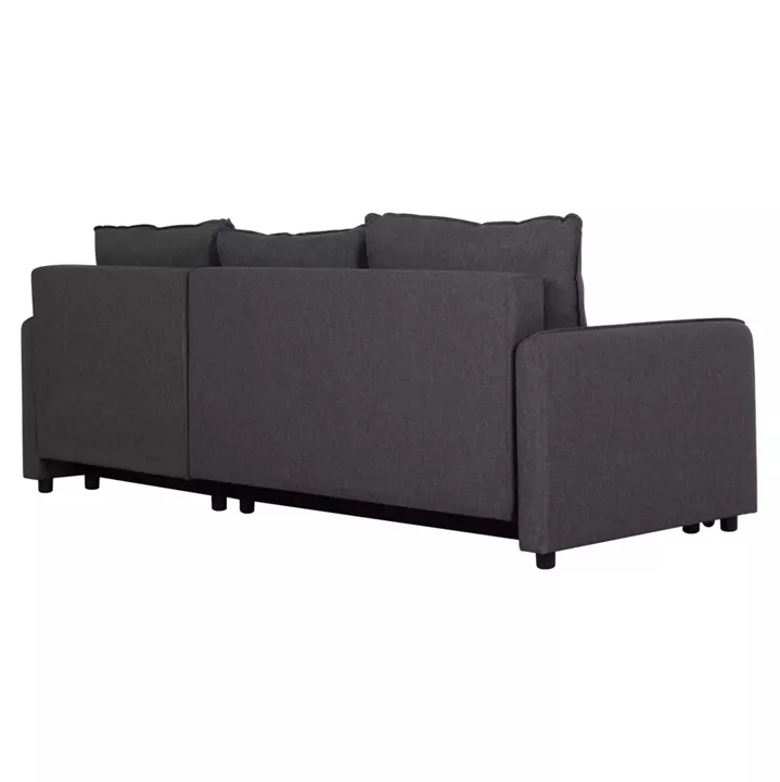 REVERSIBLE CORNER SOFA-BED FREDI HM3312.01 GREY FABRIC 220x167x85Hcm.