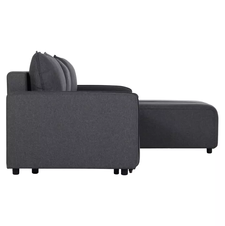REVERSIBLE CORNER SOFA-BED FREDI HM3312.01 GREY FABRIC 220x167x85Hcm.