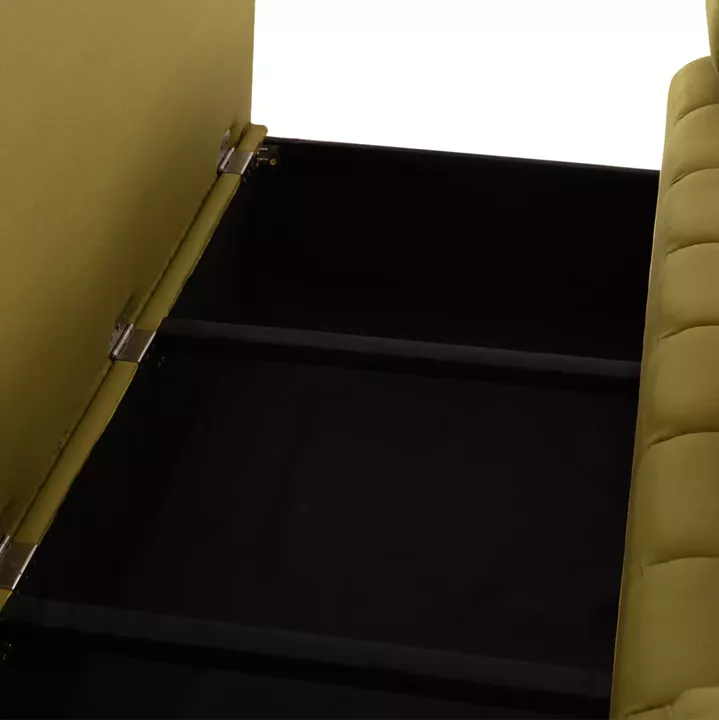 SOFA-BED 3-SEATER KEND HM3313.07 FABRIC IN LIGHT GREEN 188x85x82Hcm.