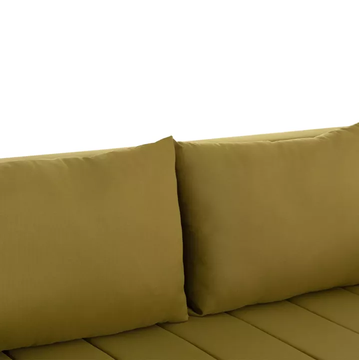 SOFA-BED 3-SEATER KEND HM3313.07 FABRIC IN LIGHT GREEN 188x85x82Hcm.
