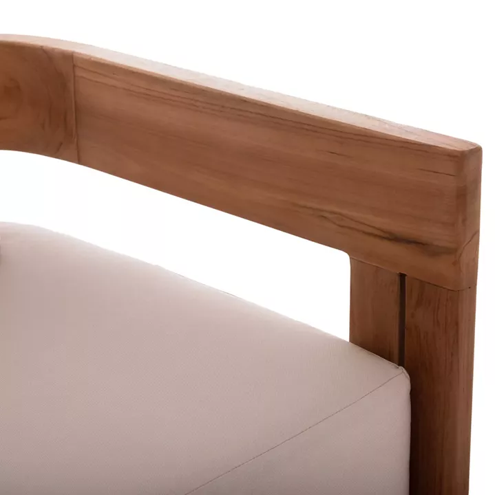 ΚΑΝΑΠΕΣ ΤΡΙΘΕΣΙΟΣ ΣΕΙΡΑ KIOTO HM6382 ΞΥΛΟ TEAK ΦΥΣΙΚΟ-ΜΠΕΖ ΜΑΞΙΛΑΡΙΑ 210x74x72Υεκ.