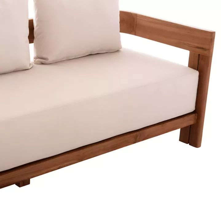ΣΕΤ ΣΑΛΟΝΙ KIOTO HM10962 5ΤΜΧ & 5 ΘΕΣΕΩΝ--ΞΥΛΟ TEAK--ΜΠΕΖ ΜΑΞΙΛΑΡΙΑ