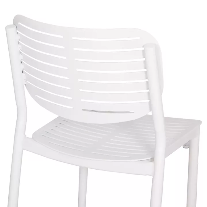 OUTDOOR DINING SET 7PCS  HM10999.01 WHITE ALUMINUM-POLYWOOD