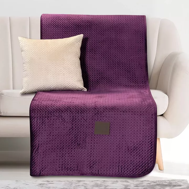 Beauty Home Ριχτάρι Διθέσιο Velvety Art 8411 180x250 Μωβ