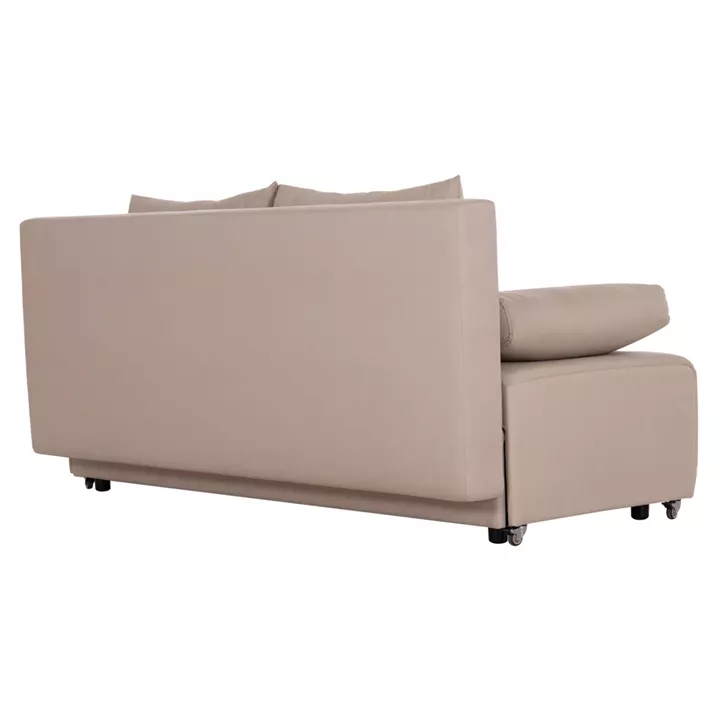 SOFA-BED 3-SEATER KEND HM3313.03 FABRIC IN LIGHT BEIGE 188x85x82Hcm.