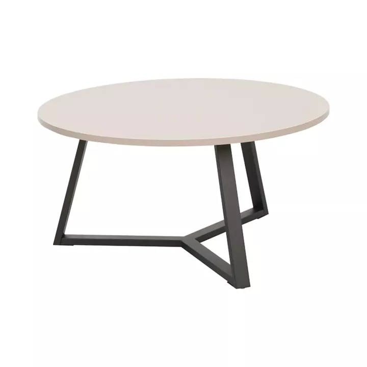 Berton pakoworld living room tables 2pcs in cappuccino with black metal